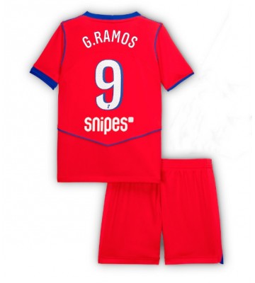 Paris Saint-Germain Goncalo Ramos #9 Tredje Kläder Barn 2025-26 Kortärmad (+ Korta byxor)